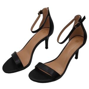 mysoft Women's Stilettos Classic Strappy Open Toe Pump Heel Sandals